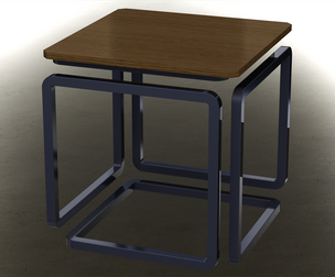 Infinity Cube Wood Table