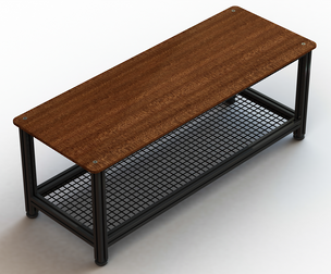 Aluminum Industrial Coffee Table