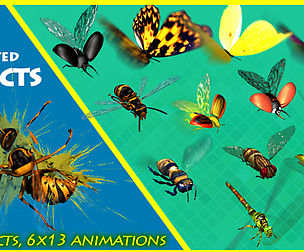 2D ANIMATED INSECTS