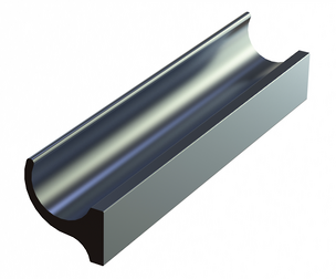 Aluminum Extruded Silver Handle