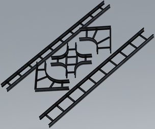 Standard Steel Ladder Type Cable Trays