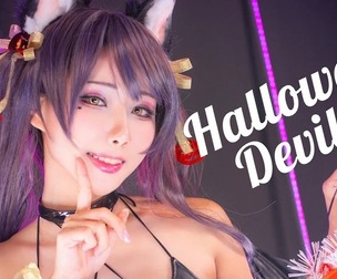 Fashion Shoots Modeling_2019 Halloween little devil cat cosplay HaneAme