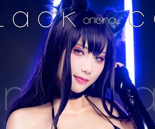 Fashion Shoots Modeling_Black cat cosplay HaneAme