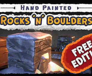 Hand Painted Rocks 'N' Boulders Free Edition