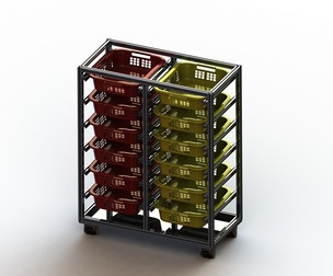 Aluminium Profile Storage Rack