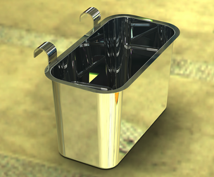 Hanging Stainless Steel Waste Bin