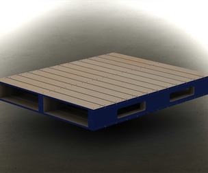 Wood Block Pallet 48 x 40 in