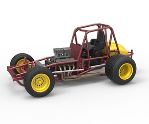 Vintage Sprint car Base Scale 1:25