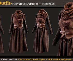 Girls Outfit-Models + Materials