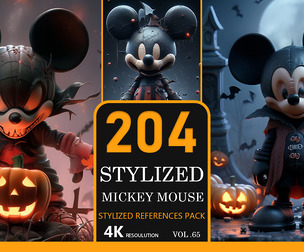 Stylized mickey mouse