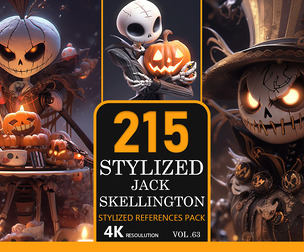 Stylized jack skellington