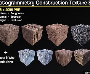 Photogrammetry Construction Texture Set 01