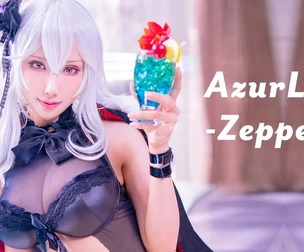 AzurLane Zepplin swimsuit cosplay HaneAme