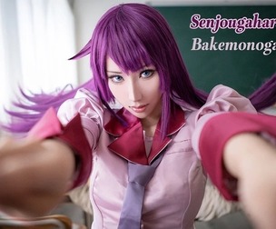 Bakemonogatari_Senjougahara Hitagi cosplay HaneAme