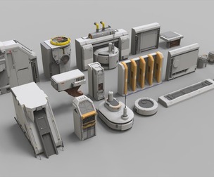 sci-fi Architecture kitbash 46