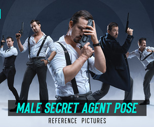 900 Male Secret Agent Pose Reference Pictures