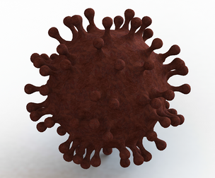 Virus Shaped Stress Ball 5 Inch