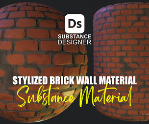 Stylized Brick Wall Material 01