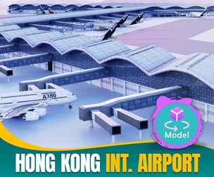 Hong Kong International Airport 3D model