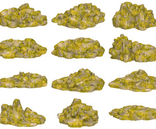 Game Ready Moss Stone Rock Collection