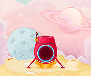 Bubble Space shooter Vector set