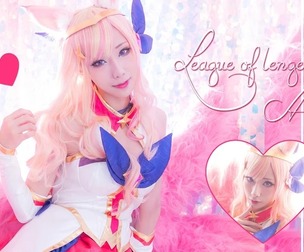 League of legends Ahri Starguardian cosplay HaneAme