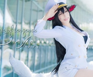 League of legends Ahri Girls' generation cosplay HaneAme