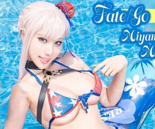 FGO Musashi Bikini cosplay HaneAme