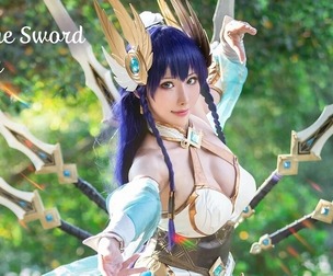 LOL Divine Sword Irelia cosplay HaneAme