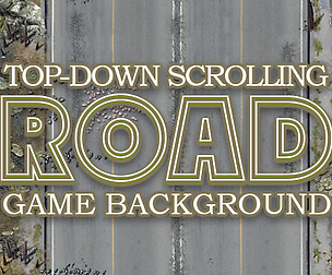 2D SCROLLING ROAD GAME BACKGROUD