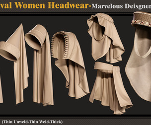7 Medieval Women Headwear
