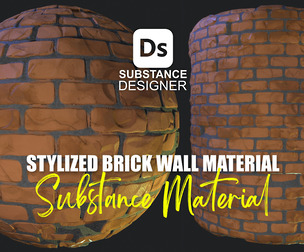 Stylized Brick Wall Material 02