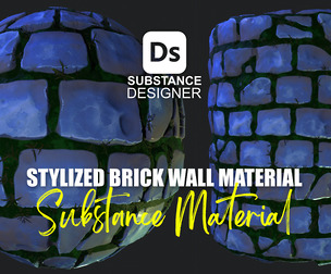 Stylized Brick Wall Material 03