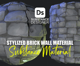 Stylized Brick Wall Material 05