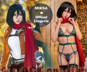 Attack on Titan《Mikasa offical+sexy ver》cosplay HaneAme