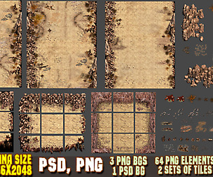 2D DESERT GAME BACKGROUNDS PACK