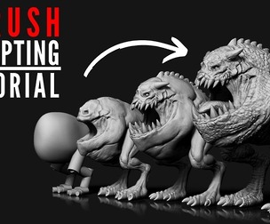 ZBRUSH Creature Sculpting FULL TUTORIAL