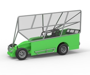 NE Dirt Modified stock car with side wing 1:25