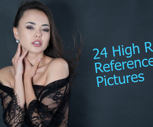 PR0018 - Model with a negligee posing