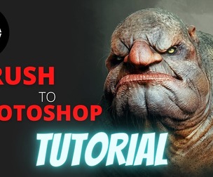 ZBRUSH to PHOTOSHOP FULL TUTORIAL