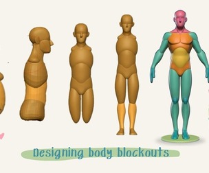 Designing body blockouts directly in 3D