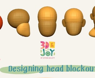 Designing head blockouts directly in 3D
