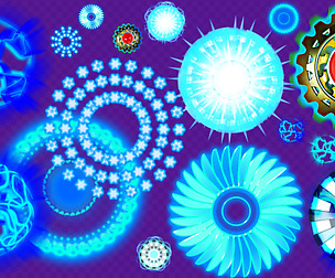 2D Animated Energy Discs Ammo Bullet