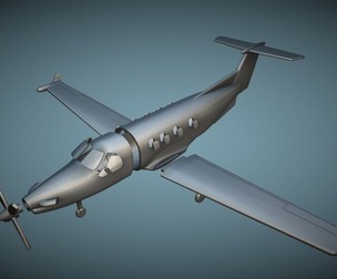Pilatus PC-12 - 3D Printable Model