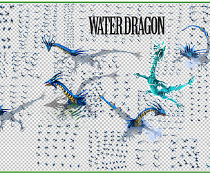 2D Water Dragon