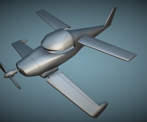 Rutan Model 54 Quickie Q2 - 3D Printable Model