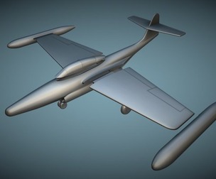 Northrop F-89D Scorpion - 3D Printable Model