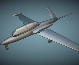 Fouga CM-170 Magister - 3D Printable Model