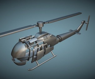 Fairchild Hiller FH-1100 - 3D Printable Model