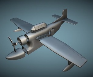Grumman XJL-1 Columbia - 3D Printable Model